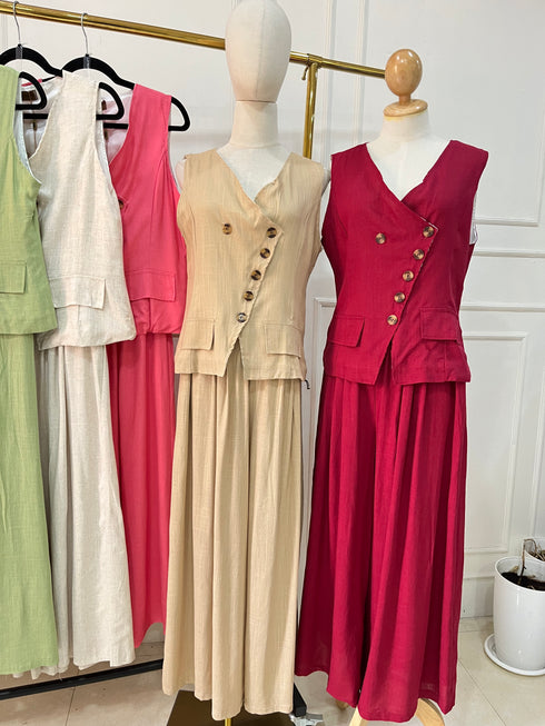 Women Casual Linen Co-Ord Sets